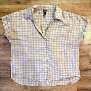 Patagonia Women's Lightweight A/C Shirt Organic Cotton Hemp Short Sleeve